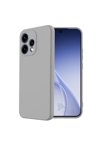 Oppo Reno 15 Uyumlu Silikon Kılıf - Pastel Renk Tonu Kamera Korumalı Esnek Kapak - Gri Gri