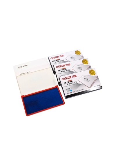 Büyük Boy Mavi Istampa 235 133mm Su Bazlı Mürekkep Baskı Pedi Karışık