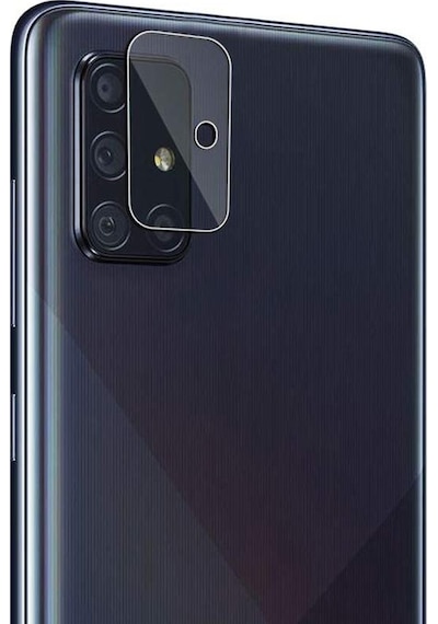 Samsung Galaxy A51 Uyumlu Kamera Lens Koruyucu Nano Cam Şeffaf Tam Kapla