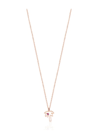 Emılıano Jewellery 925 Ayar Gümüş Taşlı Pelmya Kolye Gold - Rose Gold - Gümüş