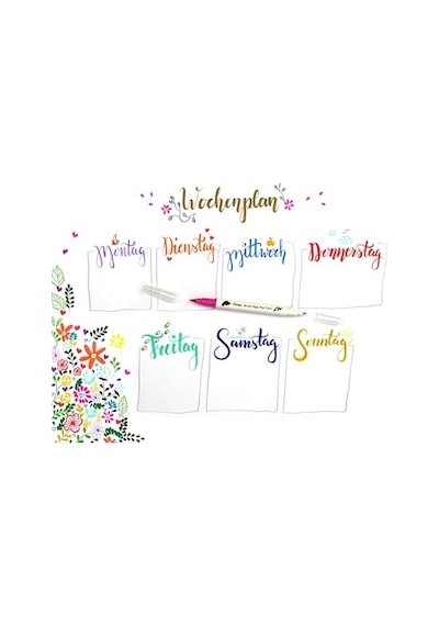 Brush Sing Pen Twin Çift Taraflı Fırça Uçlu Kalem Ochre