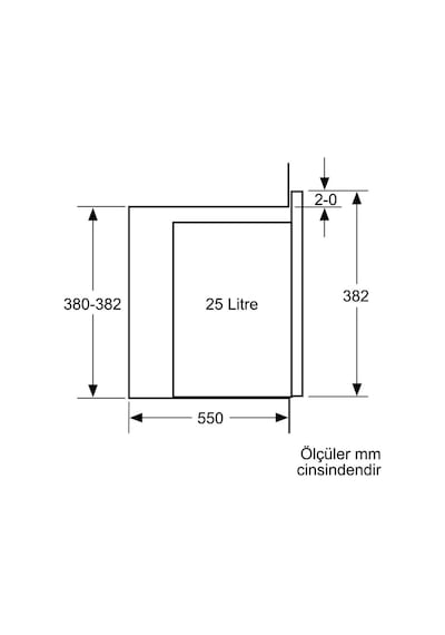 Bosch BEL554MW2 Ankastre Mikrodalga Beyaz