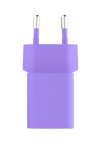 Ttec Smartcharger Gan 20w Pd Seyahat Hızlı Şarj Aleti + Usb-c - Lightning 120cm Kablo Neon Mor