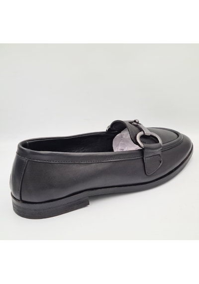 Greyder 59271 Siyah Hakiki Deri Kadın Klasik Casual Ayakkabı Siyah