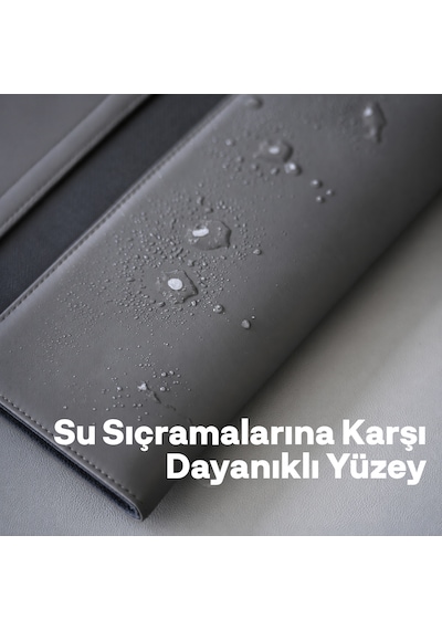 Woyax S-touch 13-14 İnç Nfc Özellikli Laptop Çantası Su Geçirmez Apple Macbook Uyumlu Kılıfı Apple iPad Tablet El Çantası Gri