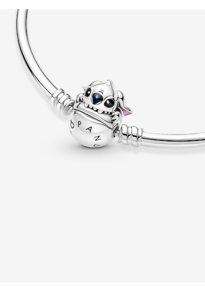 Dora&dora Disney Stitch Klipsli Bangle Bileklik 925 Ayar Gümüş 20 Cm Gümüş