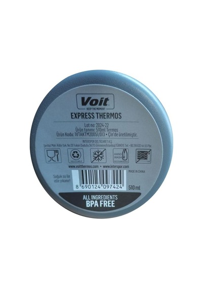 Express Coffee Termos 510 Ml, Gri Çok Renkli