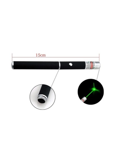 Yeşil Lazer Pointer 500 Mw 15 Km Etkili Tek Başlık 5 Model 477 Çok Renkli