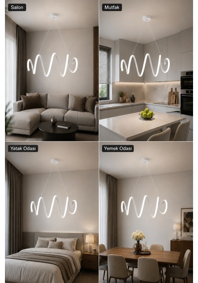 Grandis Led Sarkıt Avize Beyaz Işık