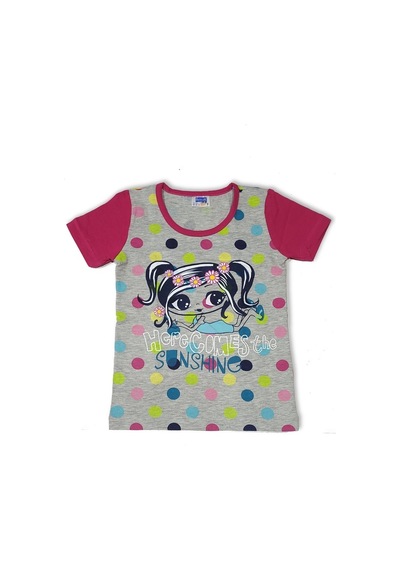Kız Çocuk Kısa Kollu Pijama Takımı