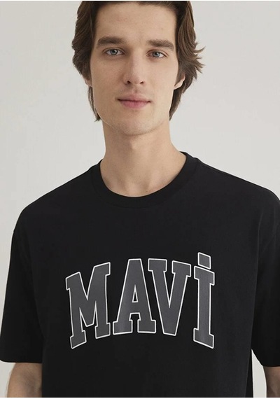 Mavi Logo Erkek T-shirt M0611711-900-24456 Siyah