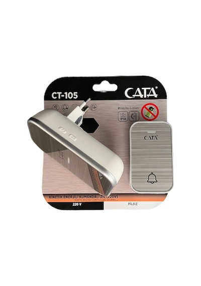 Cata Uzaktan Kumandali Zil Ct-105 220v Gumus