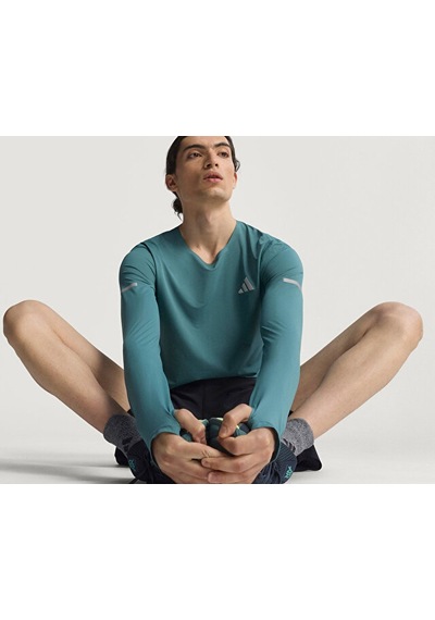 Adidas Adi365 Co Ls M Erkek Koşu Uzun Koşu Tişört Kb9917 Mavi Mavi