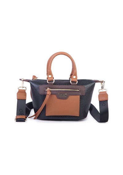 Nas Bag Kadın Mini El Ve Postacı Çantası Siyah Taba Kahve Victoria