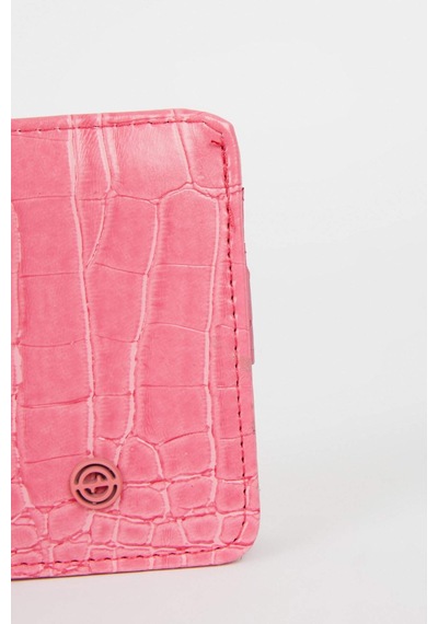 Defacto Kadın Croco Cüzdan Y8819AZNSPN229 Pembe
