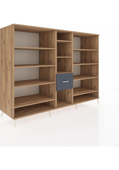 Kronos Dolap 11 Raflı 3 Çekmeceli 220x59x163 Çam-çam/antrasit Atlas Çam/antrasıt - Atlas Çam Kronos Dolap 11 Raflı 3 Çekmeceli 220x59x163 Çam-çam/antrasit Atlas Çam/antrasıt - Atlas Çam