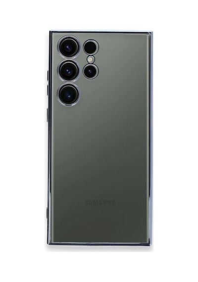 Samsung Galaxy  Uyumlu,  S24 Ultra Kılıf Razer Lensli Silikon - Gold