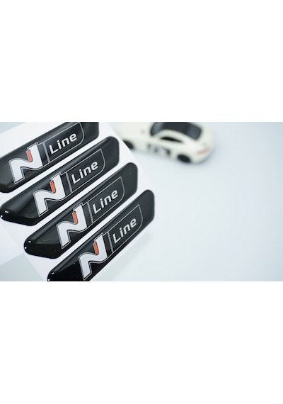 Dk Tuning Hyundai N Line Logo Kapı Kenarı Koruma Damla Desen Arma -