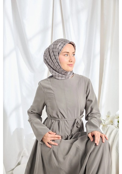 Silk Home %100 Twill İpek Eşarp S539 Antrasit