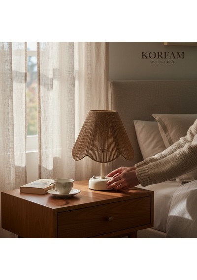 Rosalinda Modeli - Kahverengi Çiçek Şeklinde Kablosuz Pilli Masa & Gece Lambası Çok Renkli 55221322