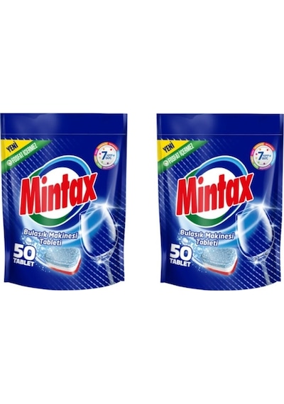 Mintax Bulaşık Makinesi Deterjanı 2 x 50 Tablet
