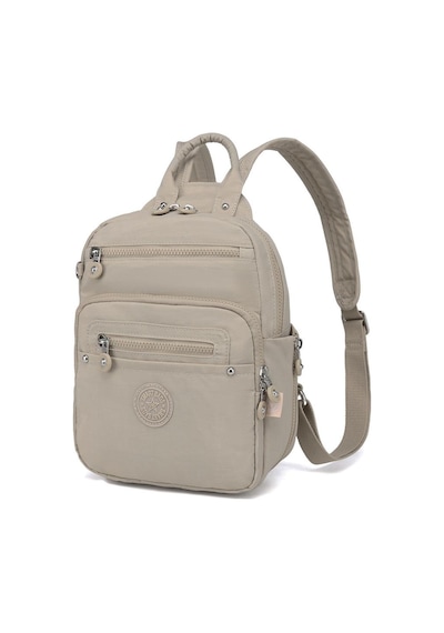 Smart Bags Küçük Boy Krinkıl Kumaş Kadın Sırt Çantası 3386 Bej
