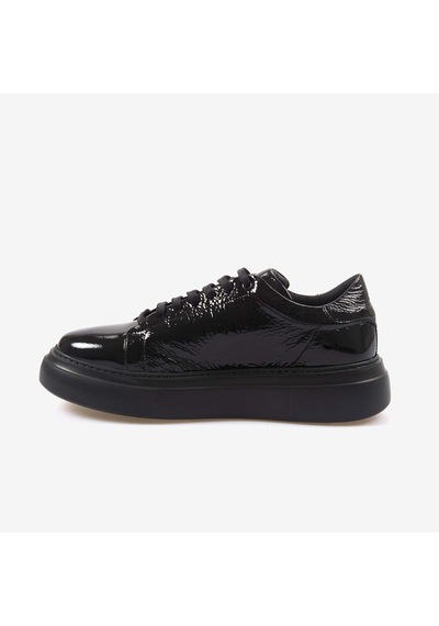Mocassini Hakiki Deri Erkek Spor & Sneaker Ayakkabı S3 Siyah Kir. Rugan