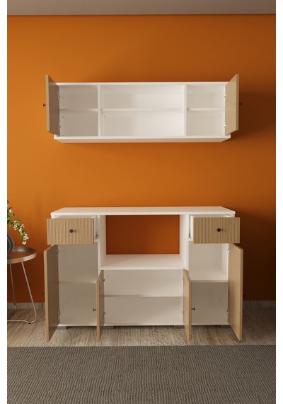 Balos Set Altı Dolap Beyaz Meşe