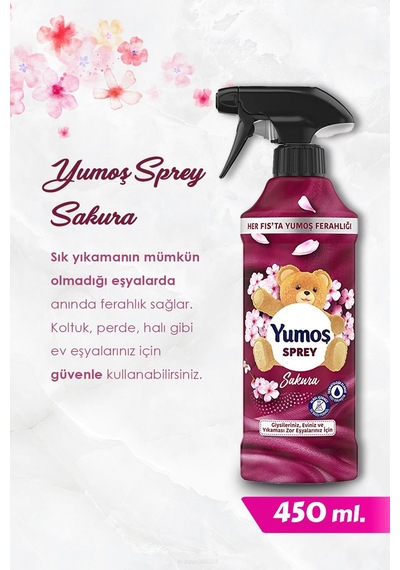 Sakura Sprey Koku 2 Adet, Pamuk Hediyeli Diğer