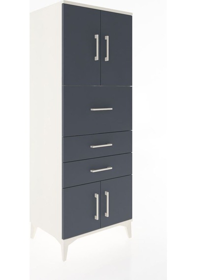 Hyperion Dolap 2 Raflı 3 Çekmeceli 4 Kapaklı 60x44x163 Aytaşı... Aytaşı