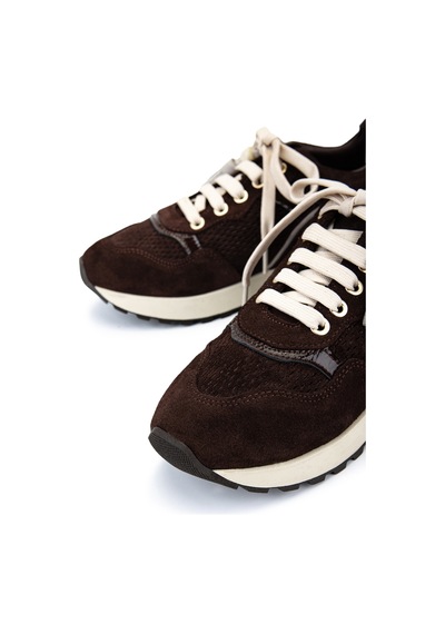 Tamer Tanca Kadın Hakiki Deri Kahverengi Süet Sneakers & Spor Ayakkabı 1192 26103 Bn Ayk Y26 Kahve Suet
