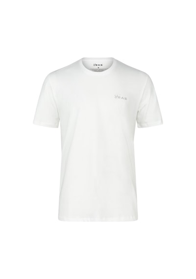 2as Alex Erkek Sıfır Yaka T-shirt Beyaz