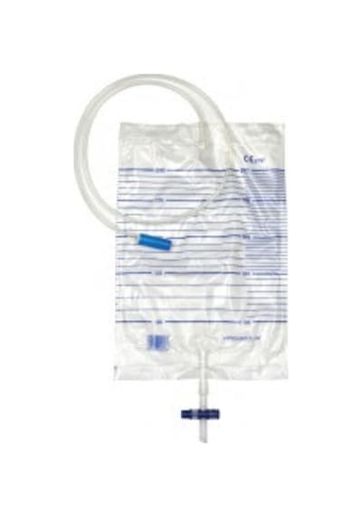 T Musluklu İdrar Torbası 2000 Ml Steril Pakette (10 Adet)