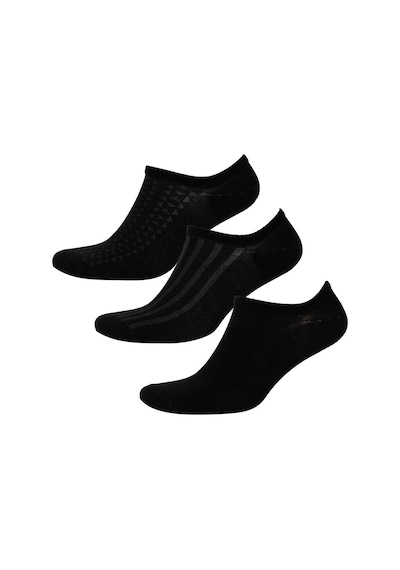 Defacto Erkek Görünmez 3lü Bambu Sneaker Çorap C0107axnsbk27 Siyah-bk27
