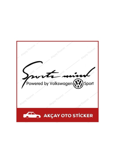 Volkswagen Sport Mind Sticker Volkswagen Sticker Araç Sticker