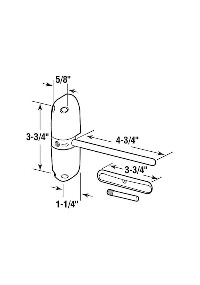 Prime Line Kc16hd Black Diecast Safety Spring Door Closer