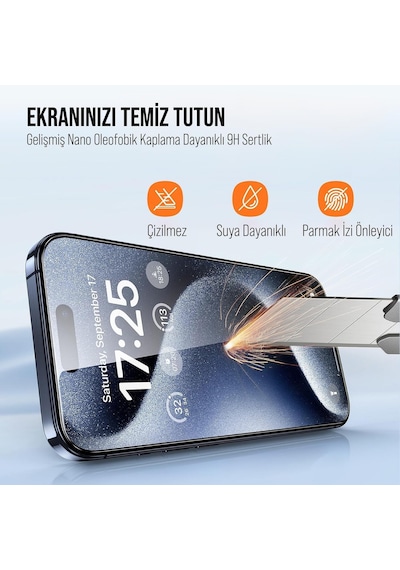 Apple iPhone 17e / Apple iPhone 16e / Apple iPhone 14 / Apple iPhone 13 / Apple iPhone 13 Pro İle Uyumlu Ekran Koruyucu Hizalama Aparatlı Takılırken Camın Altında Kesinlikle Toz Bırakmayan Temperli Kırılmaz Cam Koruma Apple iPhone 17e / Apple iPhone 16e / Apple iPhone 14 / Apple iPhone 13 / Apple iPhone 13 Pro İle Uyumlu Ekran Koruyucu Hizalama Aparatlı Takılırken Camın Altında Kesinlikle Toz Bırakmayan Temperli Kırılmaz Cam Koruma