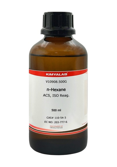 Kimyalab N-Hexane Extra Pure Cam Şişe 500 ML
