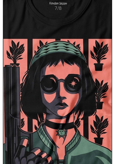 Kendim Seçtim Mathilda Leon Sevginin Gücü Leon The Professional Film Baskılı Tişört Çocuk T-shirt 001