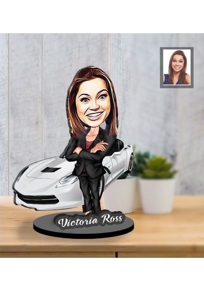 Hdrlazerdizayn Kişiye Özel Ahşap Veya Pleksi Karikatür Magnet