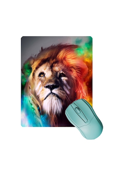 Sonictouch Aslan Desenli Kaydırmaz Gaming Oyuncu Masaüstü Dikişsiz Mouse Pad/ped Mouse Altlığı 17x