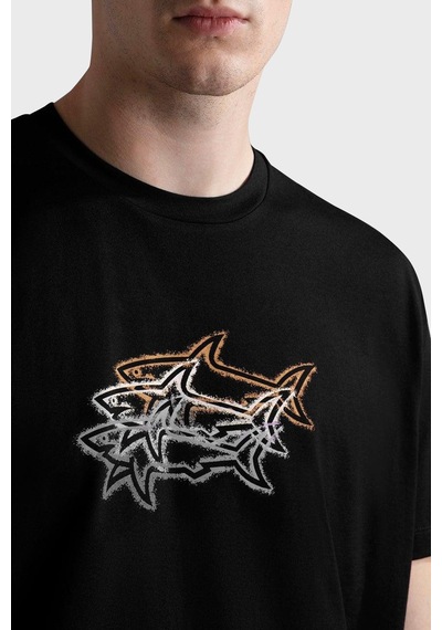 Paul & Shark Erkek T Shirt 24411041 011 Siyah SIYAH Siyah