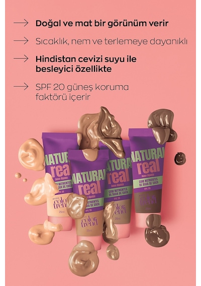 Avon Real Natural Finish Likit Fondöten 30 Ml. Light Beige
