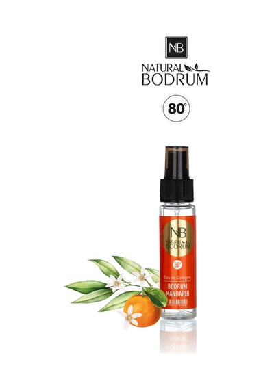 Mandarin Kolonyası 60 Ml Sprey Bodrum Mandarinsı Cep Boy Seyahat %80 Alkollü