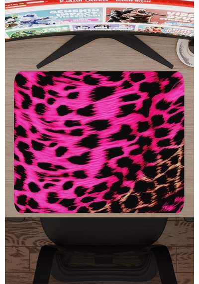 Leopar Kaymaz Dikişli Kauçuk Oyuncu Mousepad V5 - 48x40 Xl Gaming Mouse Pad Fare Altlığı