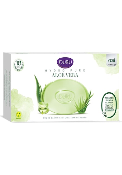 Duru Hydro Pure Aloe Vera Şeffaf Bakım Sabunu 150 G x 3