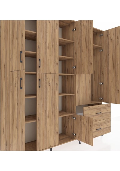 Hyperion Dolap 12 Raflı 2 Çekmeceli Tek Askılı 220x44x243 Çam-çam/çam Atlas Çam/atlas Çam - Atlas Çam Hyperion Dolap 12 Raflı 2 Çekmeceli Tek Askılı 220x44x243 Çam-çam/çam Atlas Çam/atlas Çam - Atlas Çam