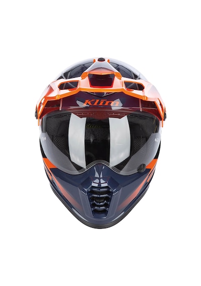 Klim Krios Pro Carbon Echo Adv Rally Motosiklet Kaskı Siyah Oranj Siyah / Oranj