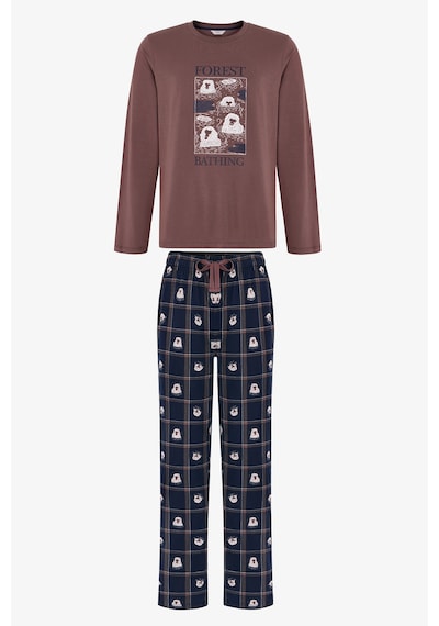 Penti Erkek Trail Buddy Pantolon Uzun Kollu Pijama Takımı Çok Renkli Penti Erkek Trail Buddy Pantolon Uzun Kollu Pijama Takımı Çok Renkli