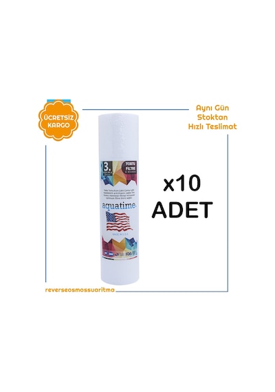 1 Veya 5 Mikron Sediment Spun Filtre (10 Adet) 460724954